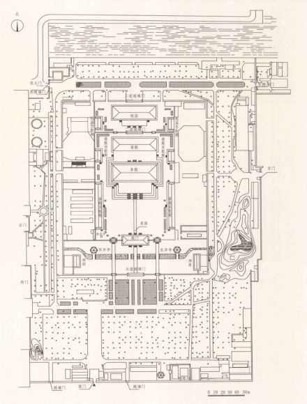 the Beijing Labor People's Cultural Palace, map, TaiMiao, Imperial Ancestral Temple